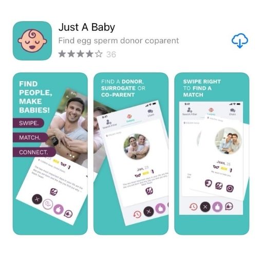 Just a baby app screenshot