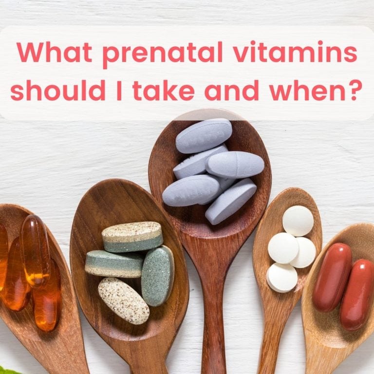 What prenatal vitamins should I take and when?
