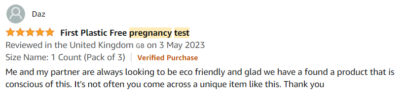Daz review on Amazon