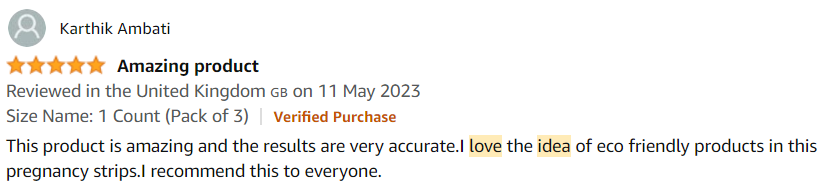 Karthik Amazon review