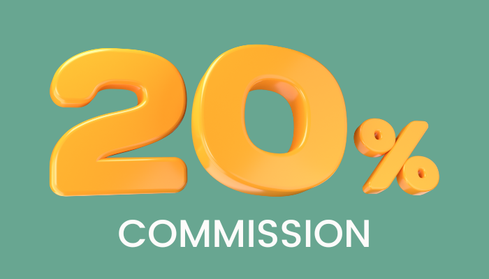 20% commission on the Hoopsy affiliate program
