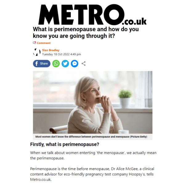 What is perimenopause and how do you know you are going through it?
