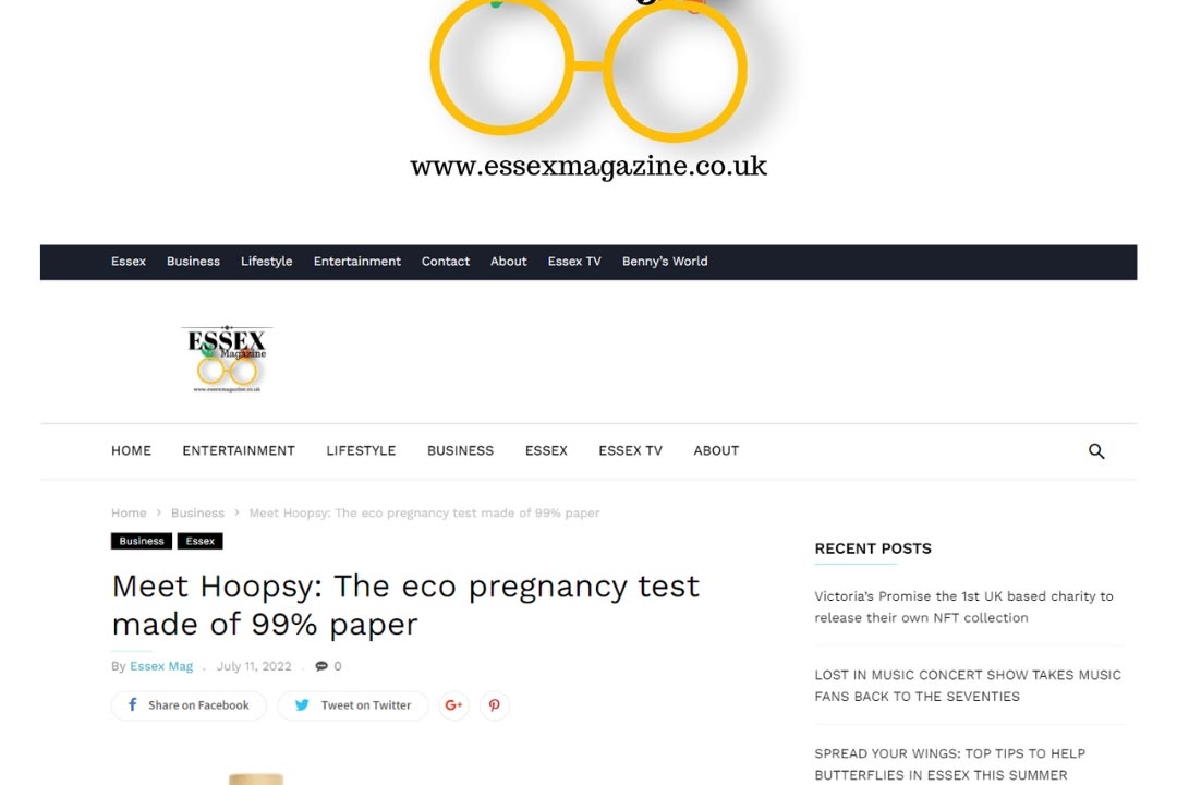 Meet Hoopsy: The eco pregnancy test made of 99% paper