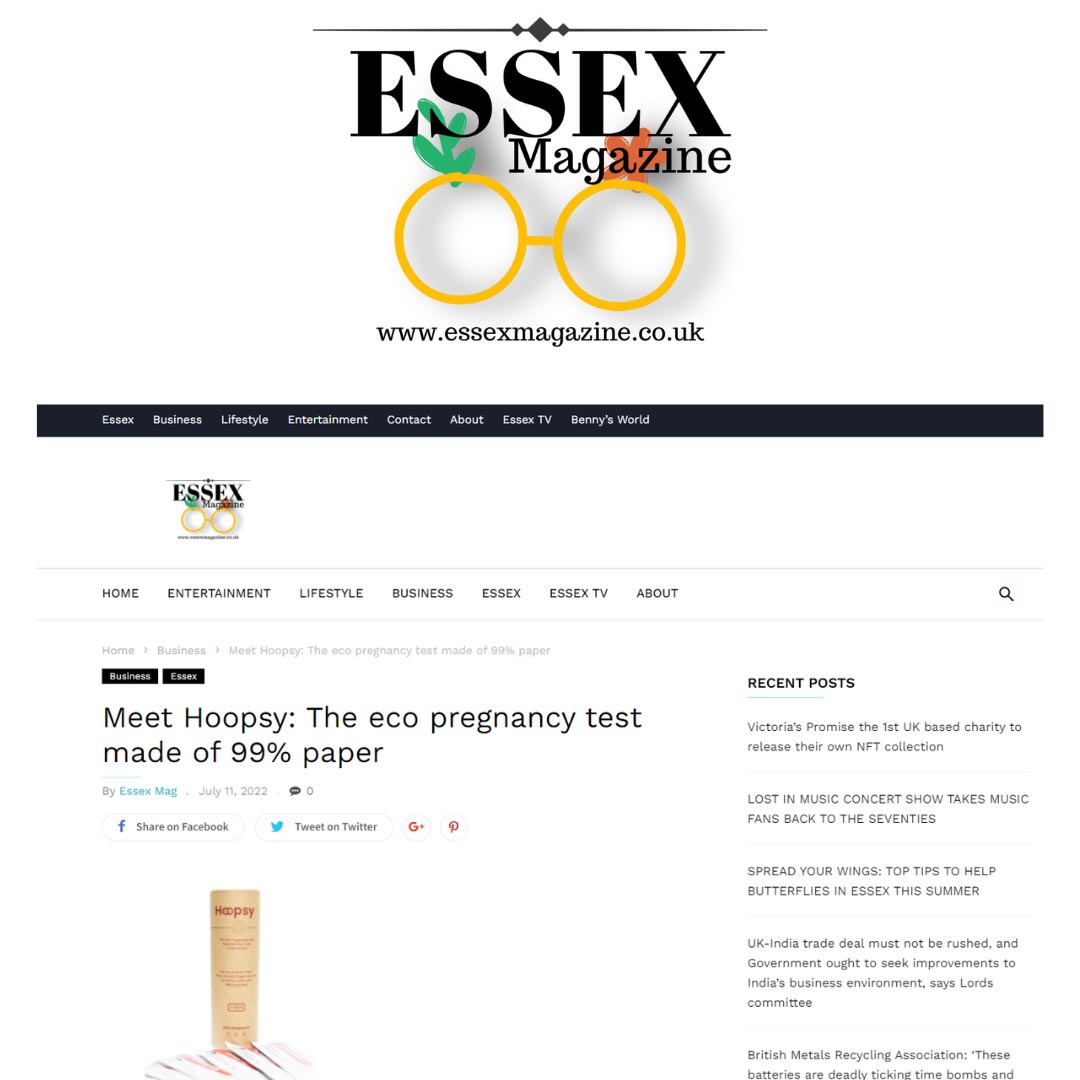 Meet Hoopsy: The eco pregnancy test made of 99% paper