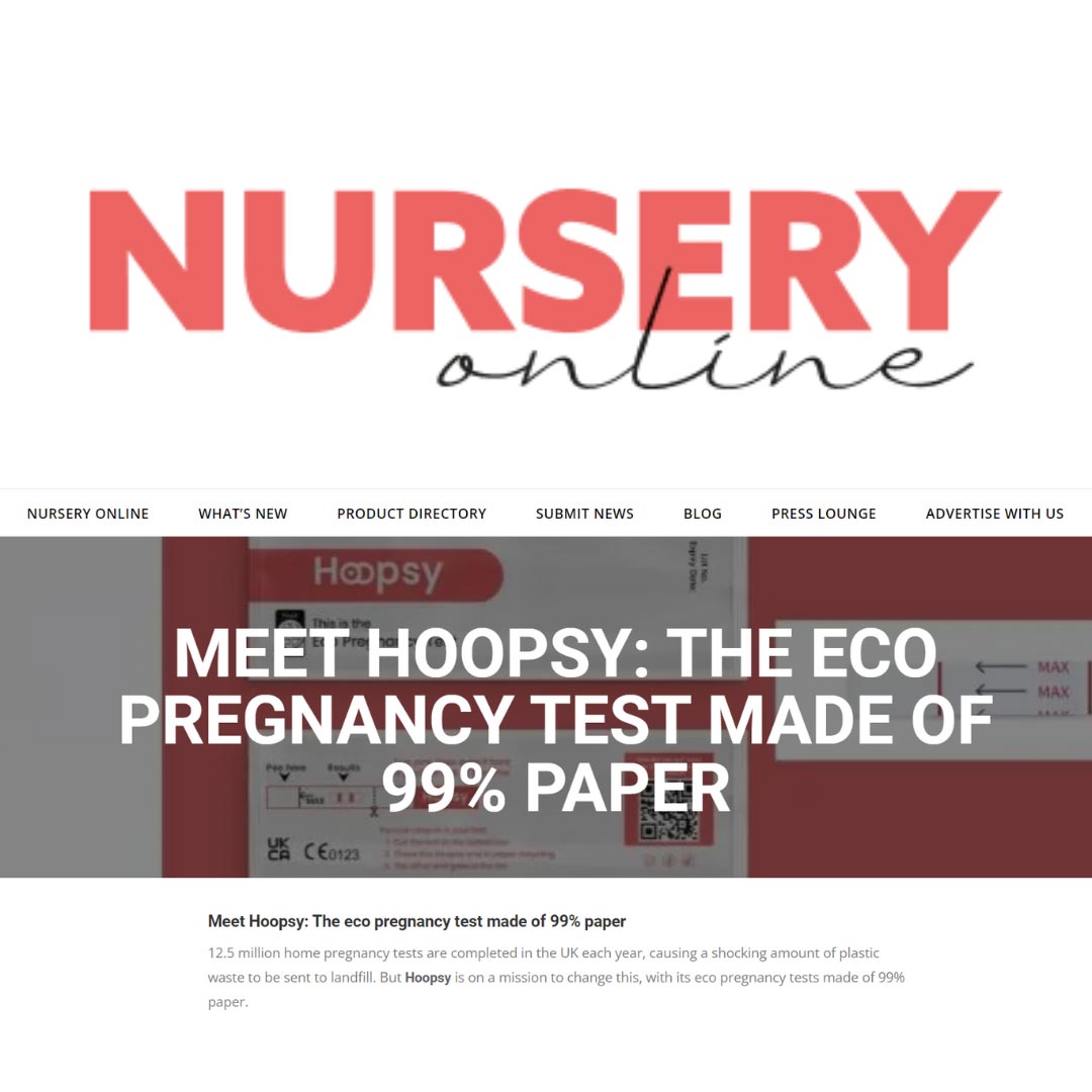 Meet Hoopsy: The eco pregnancy test made of 99% paper