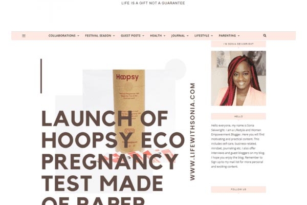 Launch of Hoopsy Eco Pregnancy Test Made Of Paper