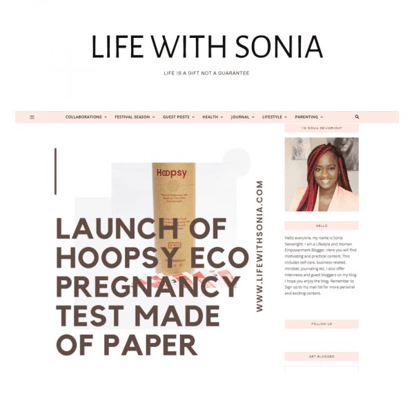 Launch of Hoopsy Eco Pregnancy Test Made Of Paper