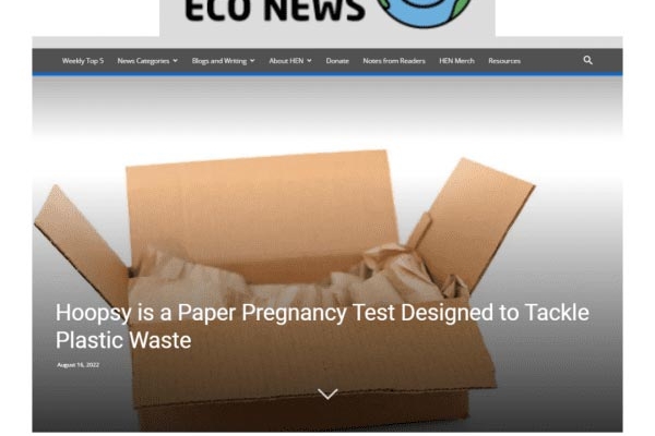 Hoopsy is a Paper Pregnancy Test Designed to Tackle Plastic Waste