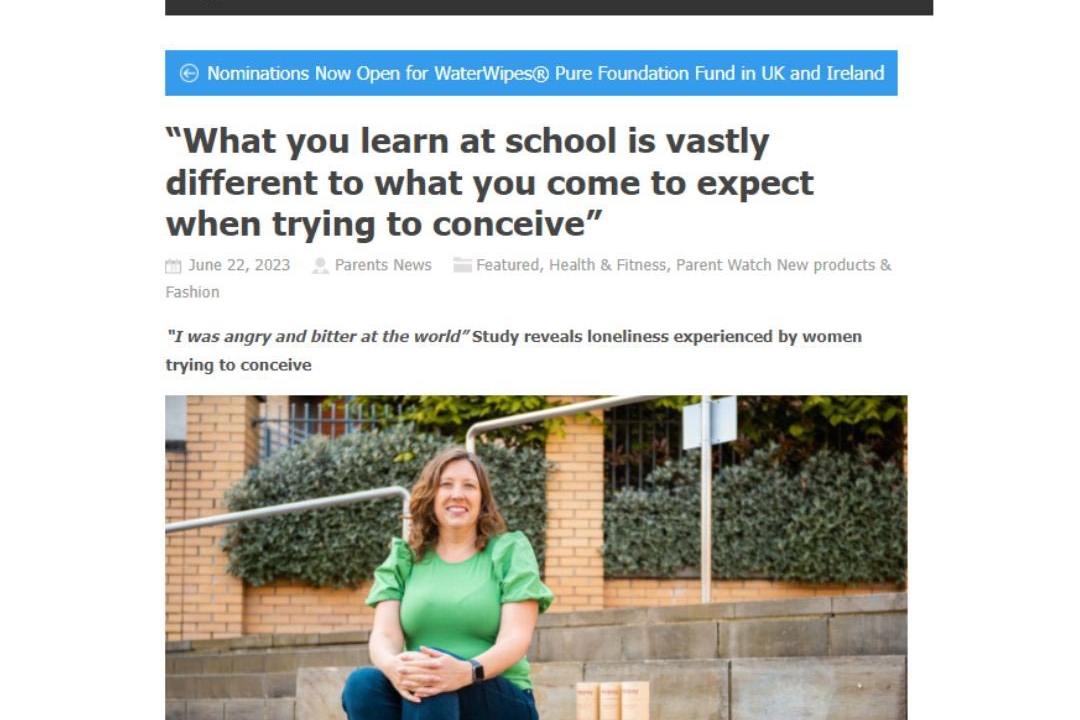 “What you learn at school is vastly different to what you come to expect when trying to conceive”