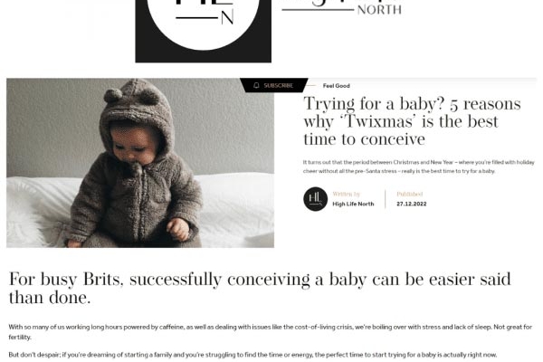 Trying for a baby? 5 reasons why ‘Twixmas’ is the best time to conceive