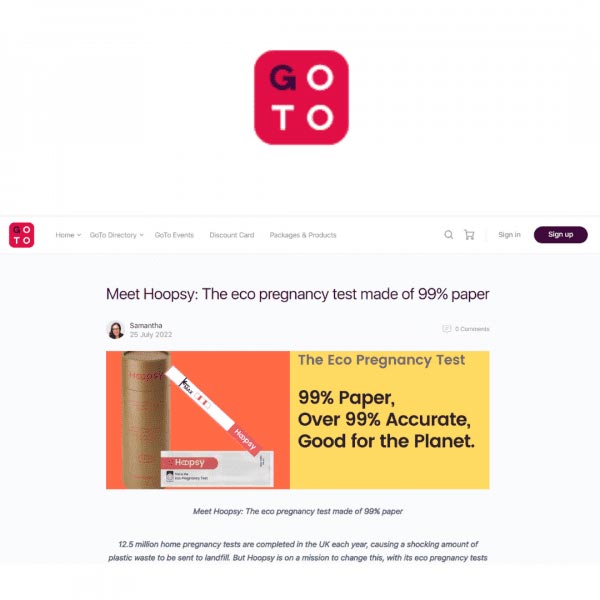 Meet Hoopsy: The eco pregnancy test made of 99% paper
