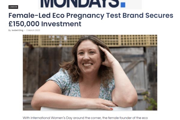 Female-led eco pregnancy test brand secures £150,000 investment