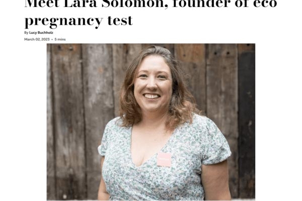 Meet Lara Solomon, founder of eco pregnancy test
