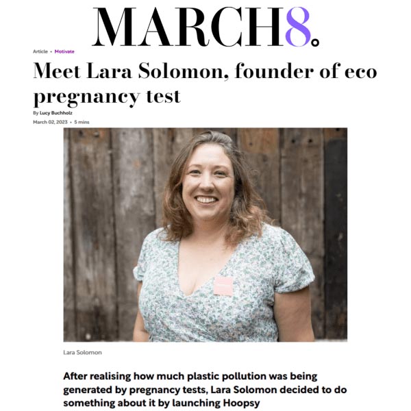 Meet Lara Solomon, founder of eco pregnancy test