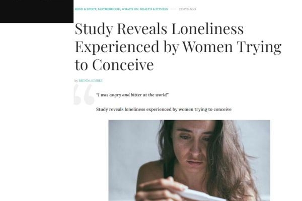 Study Reveals Loneliness Experienced by Women Trying to Conceive
