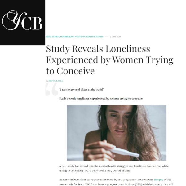 Study Reveals Loneliness Experienced by Women Trying to Conceive