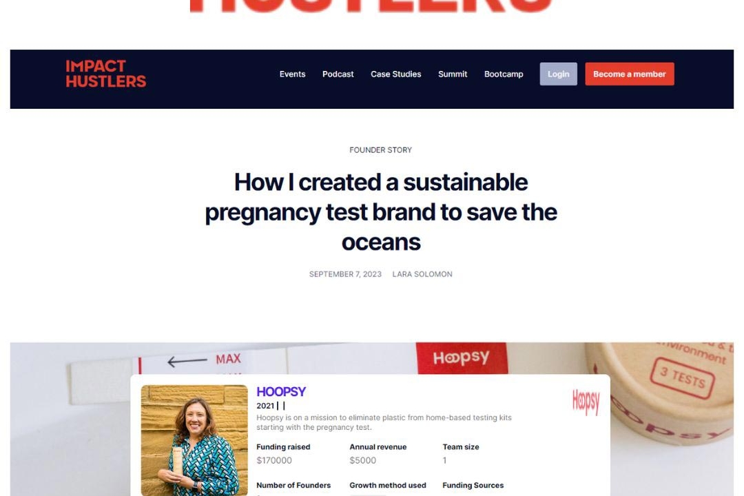 How I created a sustainable pregnancy test brand to save the oceans