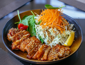 seafood and rice dish