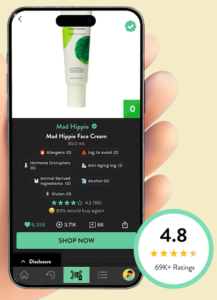 Think Dirty app analyses fragranced lotions