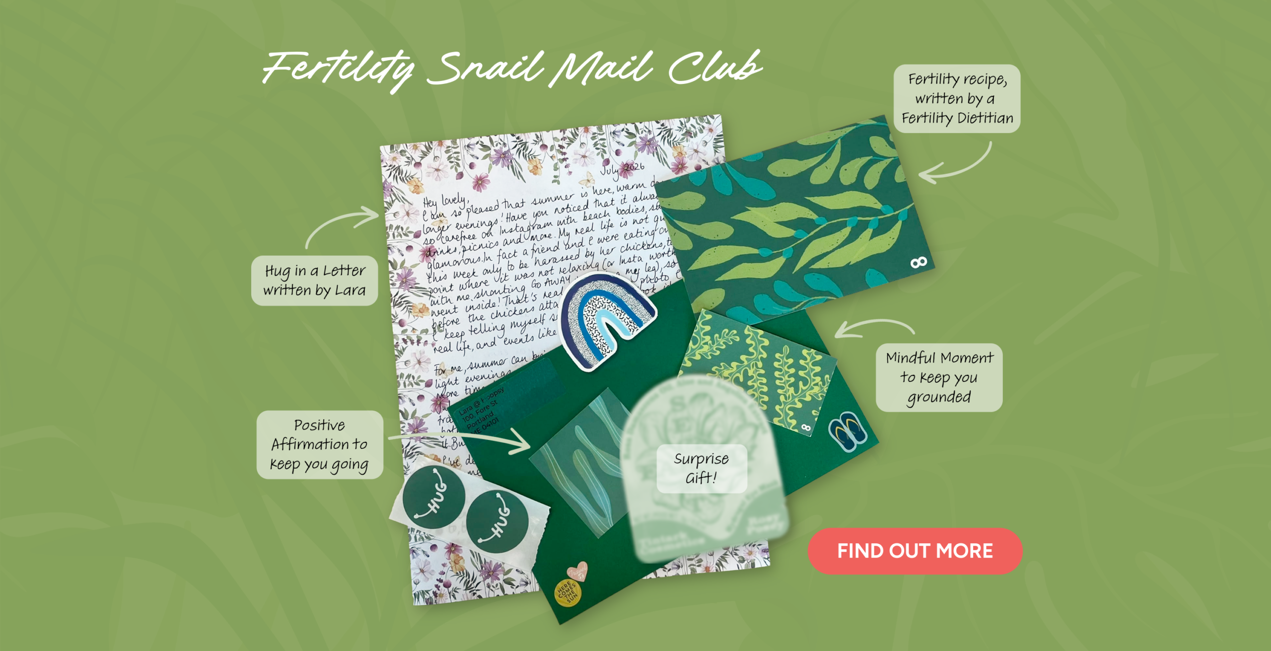 fertility snail mail monthly subscription