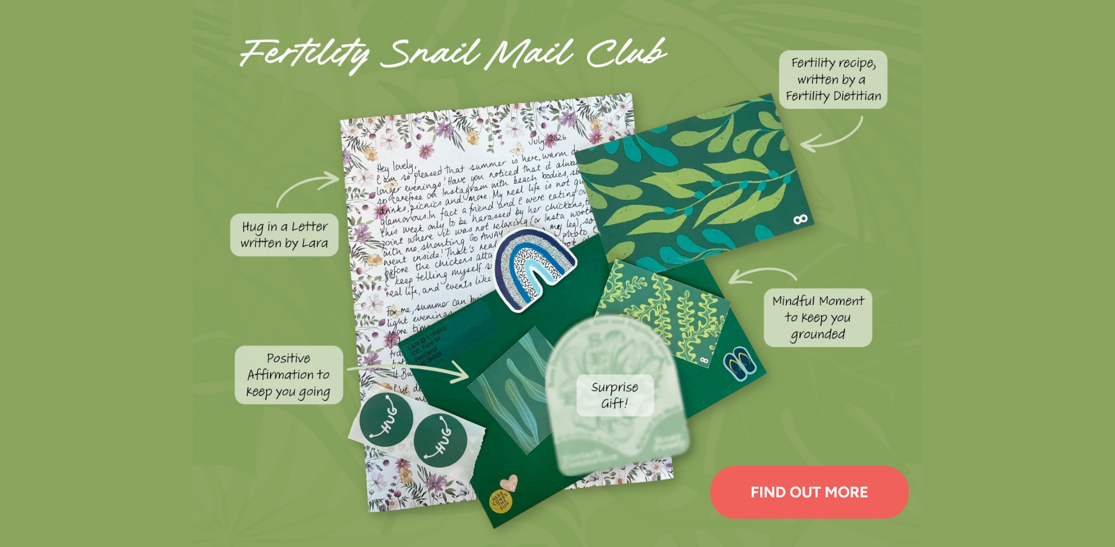 fertility snail mail monthly subscription