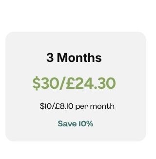 3 monthly snail mail price