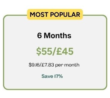 6 monthly snail mail price
